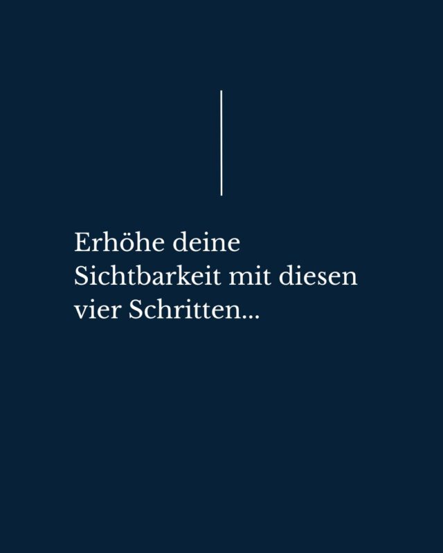 Du möchtest deine Sichtbarkeit auf Instagram erhöhen? Dann habe ich hier 4 Schritte die du beachten solltest:

1) Storytelling!!! Du musst Situationen beschreiben und Einblicke in euren Alltag geben. Das ist wichtiger denn je!
2) Interaktion auf Instagram. Zeig dich und verteile Kommentare und Likes um auf dich aufmerksam zu machen.
3) Kontinuität. Poste kontinuierlich, denn das liebt der Algorithmus.
4) Deine Marke. Zeigt euch als Team und versteckt euch nicht hinter der Praxis. Nur so baut ihr Vertrauen auf.

Schenkt uns gerne ein Like, wenn ihr mehr solcher Tipps wollt. ❤️

Alles Liebe
Stephie

#zahnarztpraxis #zahnarzt #zahnärztin #praxis #zahnis #zahnärzte  #zahnmedizin #führungskräfte #führungskräftecoaching #führungskräfteentwicklung #führungskräftetraining #kommunikation #verantwortungabgeben#delegieren #verantwortung #team #selbstorganisation #problemlösung #ziele #selbstwirksamkeit #praxismitarbeiter #praxismanagerin #zahnarztberlin #zahnarzthamburg #zfa #zmf #kinderzahnarzt #kinderzahnarztpraxis #kieferorthopäde #kieferorthopädie