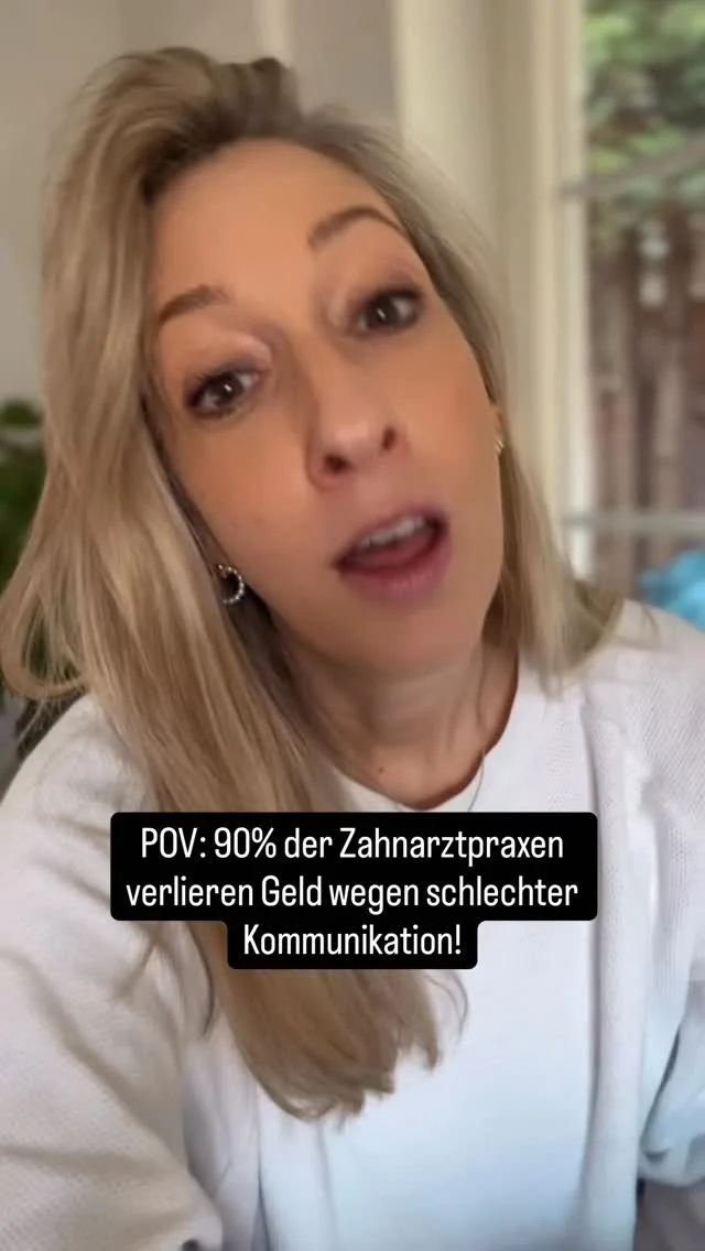 Du denkst, dein Problem sind zu wenig Patienten?

Oft liegt es nicht daran!

Dein Problem ist, dass du nicht überzeugst.

Schlechte Kommunikation kostet dich täglich Geld, 
bei Terminvereinbarungen, Aufklärungen und im Team.

Und das Gefährliche: Du merkst es nicht mal oder möchtest es vielleicht auch nicht wahrhaben.

Wenn du wissen willst, wo bei euch Geld liegen bleibt kommentiere mit „CHECK“.