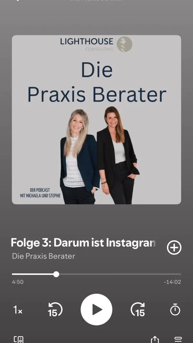 Warum sollte deine Zahnarztpraxis überhaupt auf Instagram sein?

In dieser Folge erfährst du, warum Instagram heute ein entscheidender Faktor für Sichtbarkeit, Vertrauen, neue Patienten und neue Mitarbeiter ist und wie du die Plattform sinnvoll für deine Praxis nutzt.

Kurz, verständlich und direkt umsetzbar. Für alle, die online endlich sichtbar werden wollen.