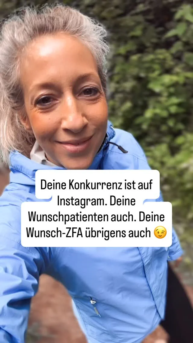 Eine Zahnarztpraxis ohne Instagram-Präsenz verliert 2026 auf zwei Fronten gleichzeitig.

Patienten, die sich ihre Praxis heute online aussuchen. Die Bewertungen lesen. Die schauen wie die Praxis aussieht. Wer dahintersteckt. Ob sie sich dort wohlfühlen würden.

Und Personal, das vor der Bewerbung die Instagram-Seite checkt. Das sehen will wie das Team ist. Wie die Atmosphäre ist. Ob es passt.

Wer dort nicht sichtbar ist, verliert beide.

Ich hab einen Onlinekurs entwickelt der genau das ändert.

Instagram für Zahnarztpraxen.

Strategie. Content. Umsetzung. Alles was du brauchst um sichtbar zu werden, ohne dass es dich täglich Stunden kostet.

Schreib KURS in die Kommentare — und ich schick dir alle Infos direkt. 👇